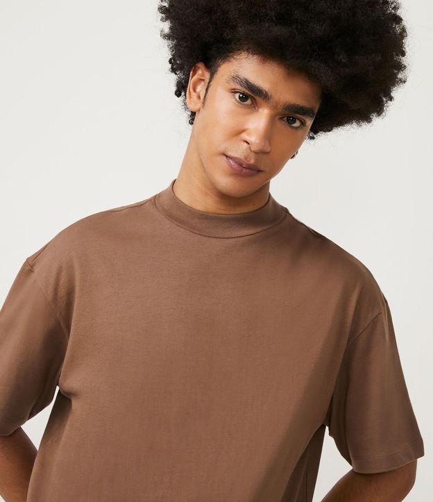 Remera Relaxed en Algodón con Manga Corta 5
