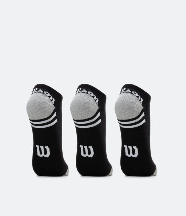Kit 03 Medias Invisibles con Detalles Contrastantes Wilson 4