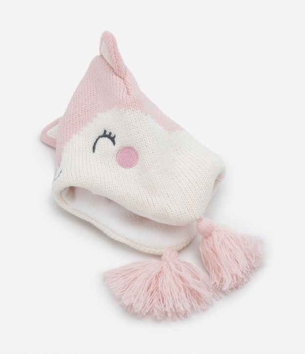 Kit Gorro y Fuante Infantil con Orejitas y Forro en Polar - Talle 0 a 18 meses 3
