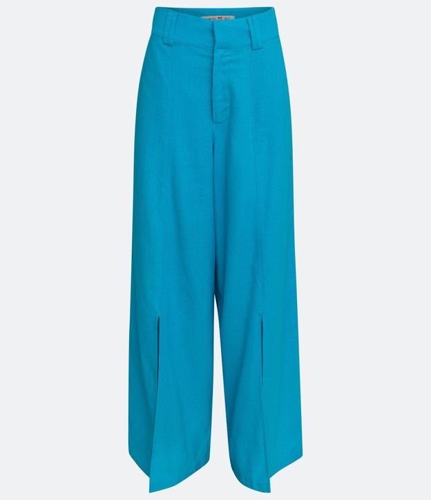 Pantalón Pantalona Sastrería en Lino con Aberturas 6