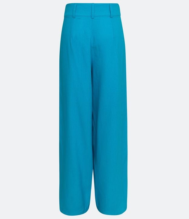 Pantalón Pantalona Sastrería en Lino con Aberturas 7