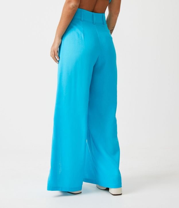 Pantalón Pantalona Sastrería en Lino con Aberturas 3