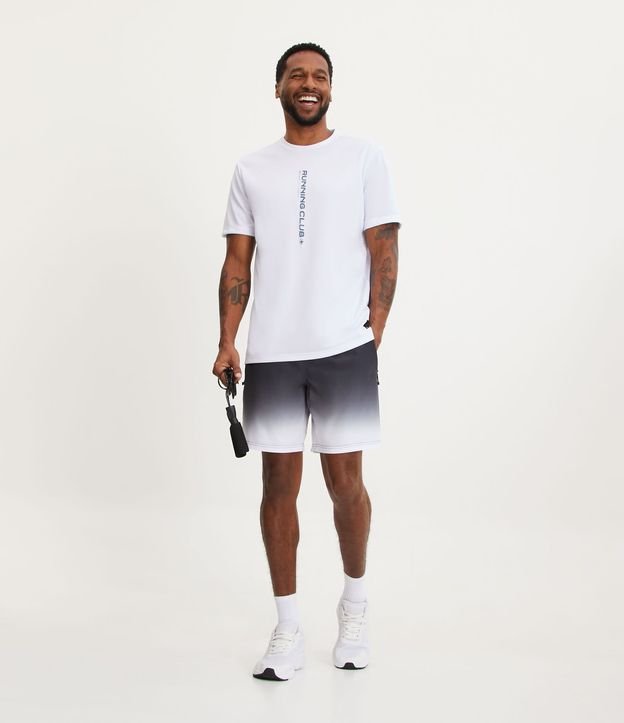 Bermuda Deportiva con Cintura Elástica y Estampado Degrade 1