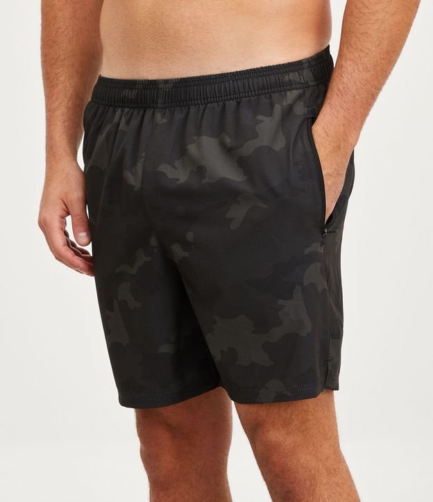 Bermuda Deportiva con Estampa Camuflada y Bolsillo con Cierre 3