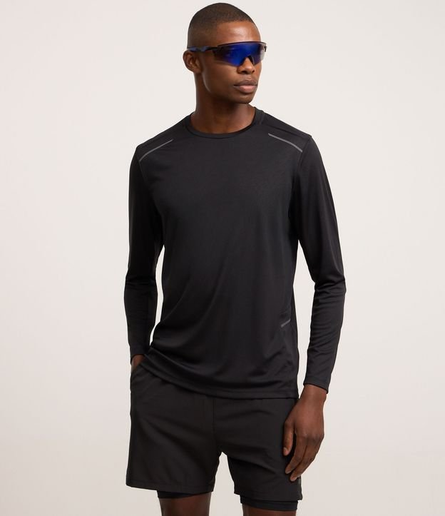 Remera Deportiva Dry Fit con Estampa Rayada