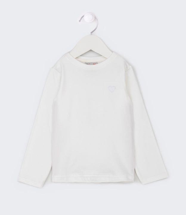 Blusa Infantil con Bordado de Corazón en el Pecho - Talle 1 a 5 años 2