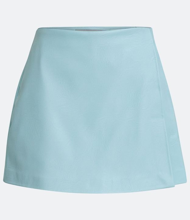 Short Pollera en Material Sintético Cruzado 6