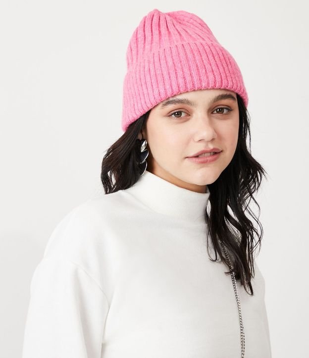 Buzo Cropped en Algodón con Cuello Alto y RIbana en el Puño 4