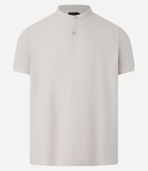 Camisa Polo Slim en Piquet Texturizado con Cuello Polo 3