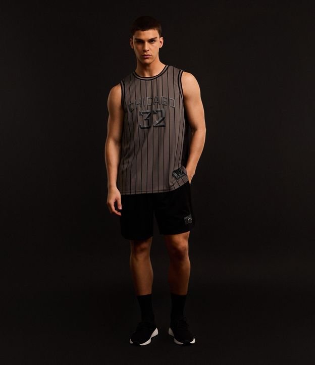 Bermuda Deportiva de Baloncesto con Cintura elástica y Textura 3