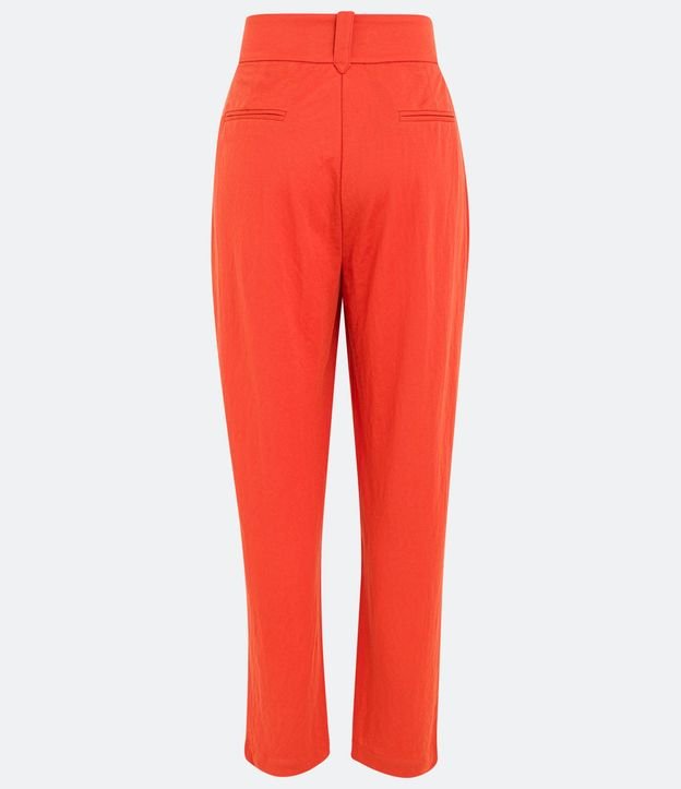 Pantalón Carrot en Punto Orly con Detalle en el Bajo 8