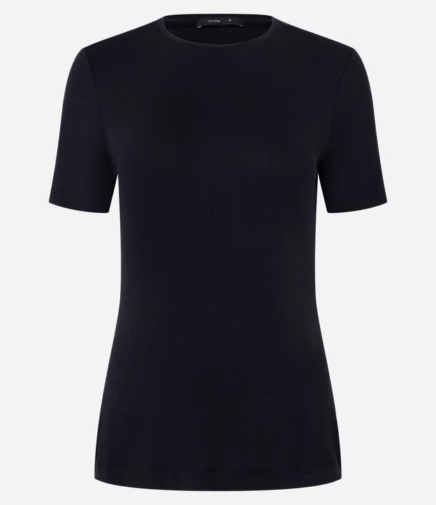 Blusa Básica en Viscosa con Escote Redondo 5