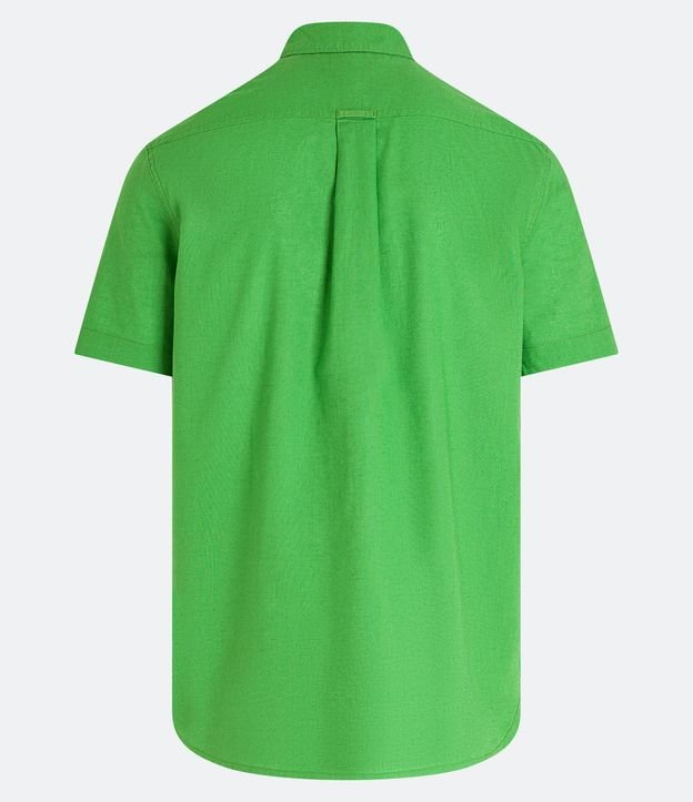 Camisa Comfort Básica en Lino con Manga Corta 2