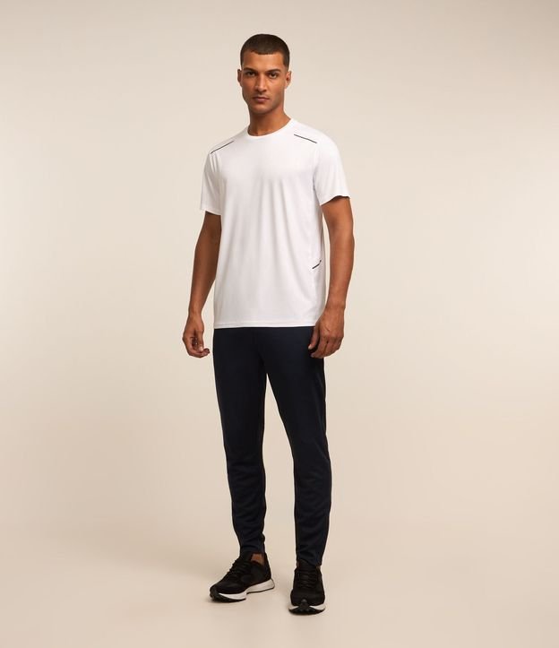 Pantalón Deportiva con Rayas Laterales y Cremallera en Bajo