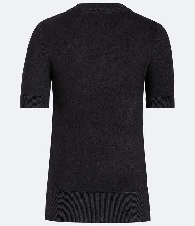 Blusa Básica de Punto con Cuello Redondo 8