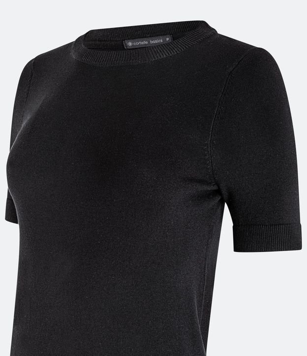 Blusa Básica de Punto con Cuello Redondo 9