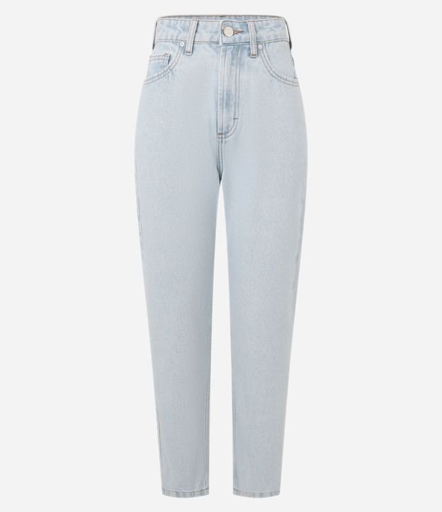 Pantalón Mom en Jeans Delavé con Bolsillos 6
