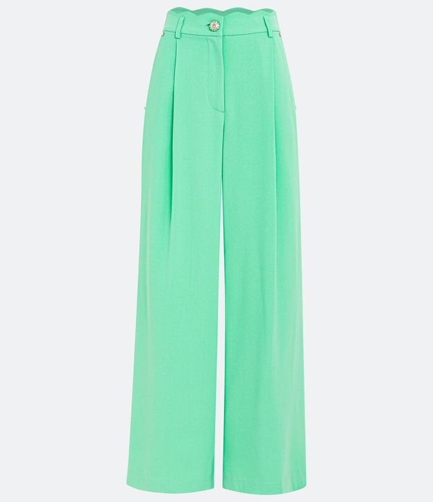 Pantalón Recto en Crepé con Acabado Ondulado 5