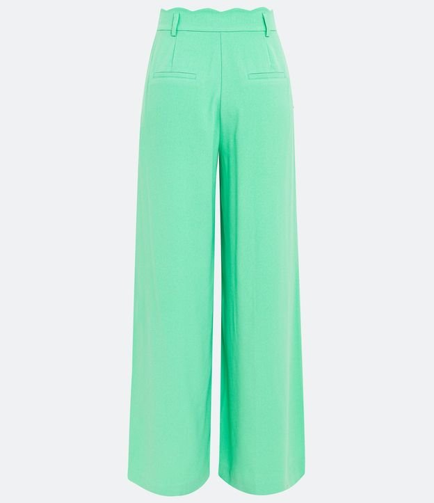 Pantalón Recto en Crepé con Acabado Ondulado 6