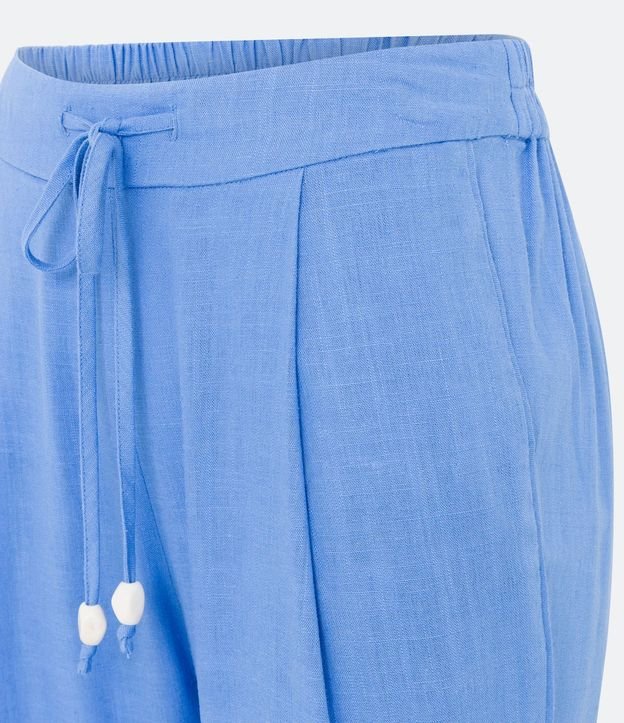 Pantalón Fluido en Viscolino con Lazo en la Cintura 7