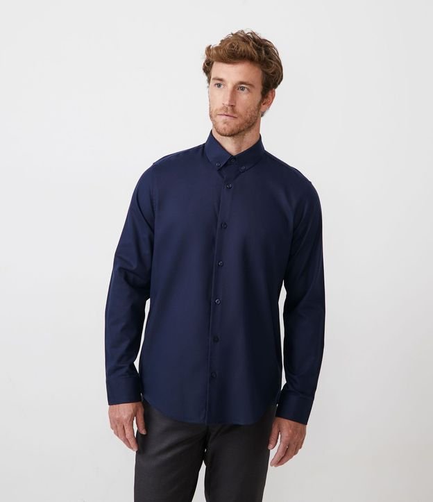 Camisa Regular Básica en Oxford