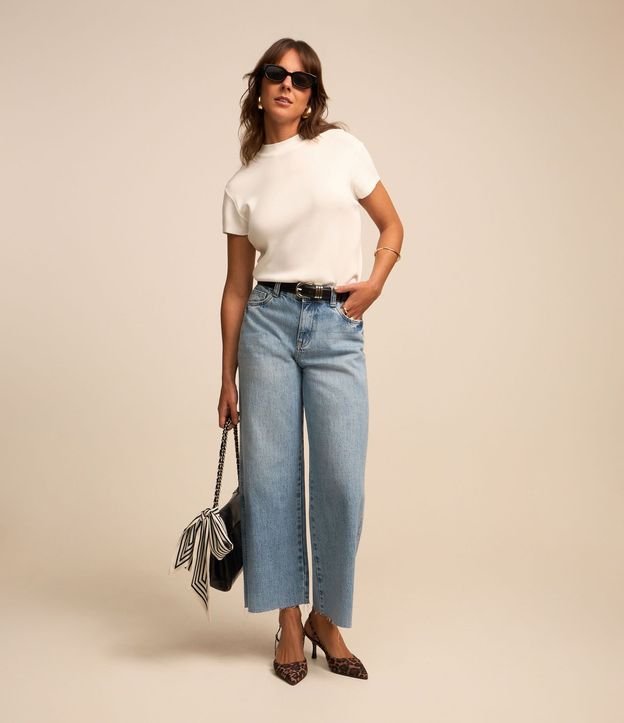 Blusa de Punto con Cuello Alto 2