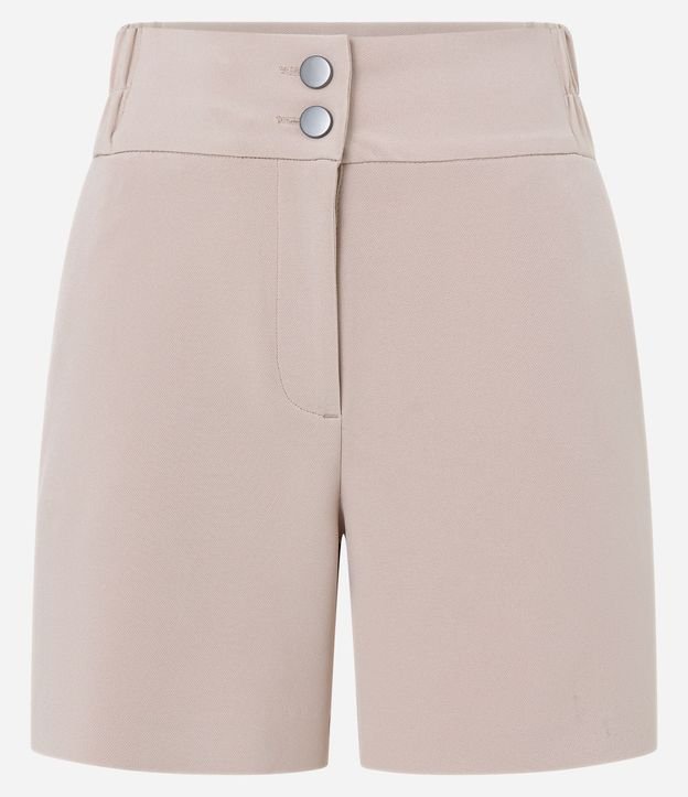 Short Sastre con Cintura Elástica y Abotonado Doble 7