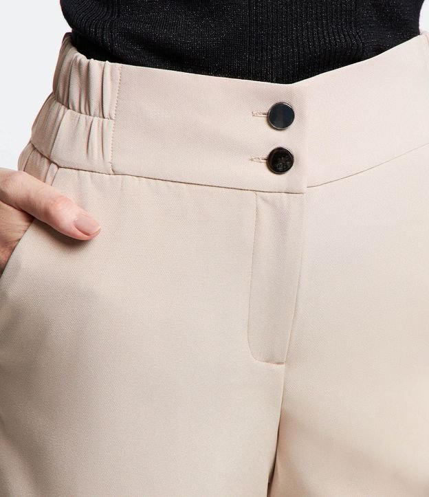Short Sastre con Cintura Elástica y Abotonado Doble 5