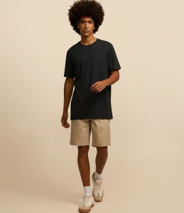 Remera Comfort Básica en Tejido Texturizado