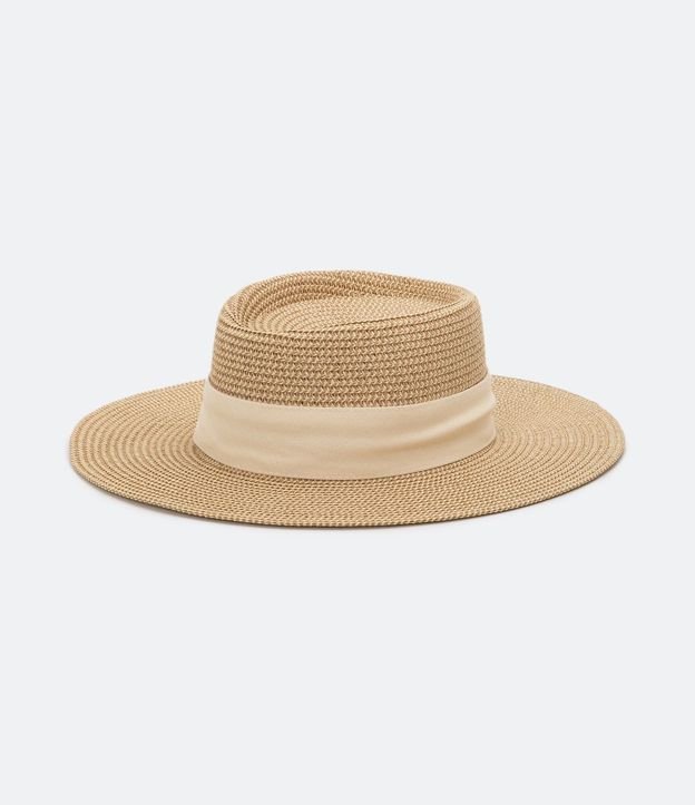 Sombrero de Playa con Cinta Contrastante 4