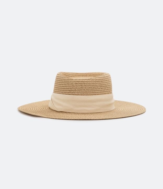 Sombrero de Playa con Cinta Contrastante 5