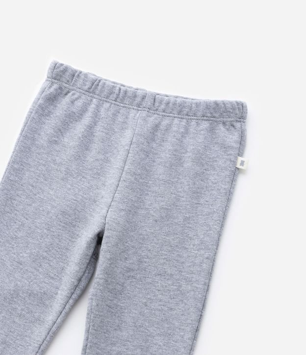 Kit 02 Pantalones Básicos Infantiles en Suedine con Puños Largos - Talle 0 a 18 meses 6