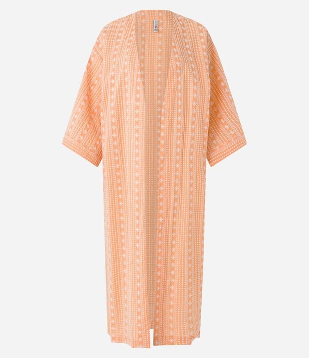 Kimono Largo en Laise con Estampado Boho