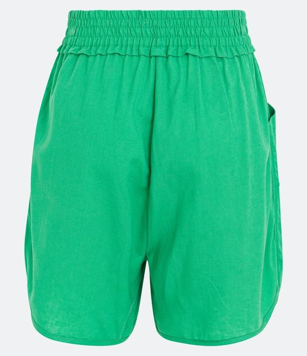 Short Runner Cintura Mediana en Viscolino con Lazo en la Cintura 2