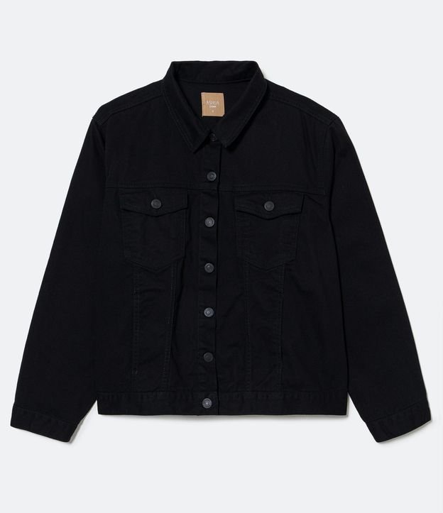 Campera Trucker Básica en Sarga Curve & Plus Size 6