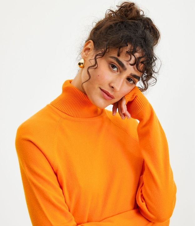 Blusa de Punto con Cuello Alto 4