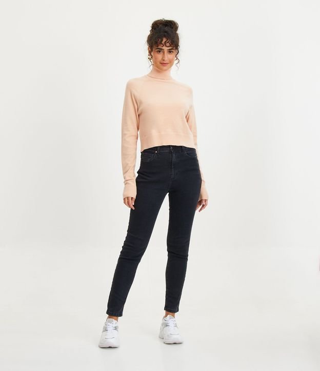 Blusa de Punto con Cuello Alto 2
