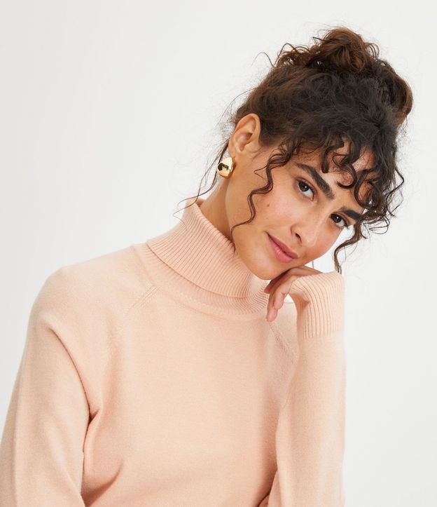 Blusa de Punto con Cuello Alto 4