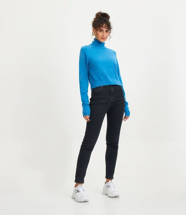 Blusa de Punto con Cuello Alto 4