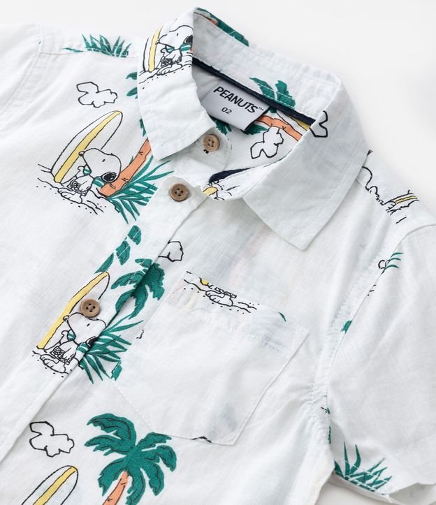 Camisa Infantil con Bolsillo y Estampa Snoopy Platero - Talle 1 a 4 años 5