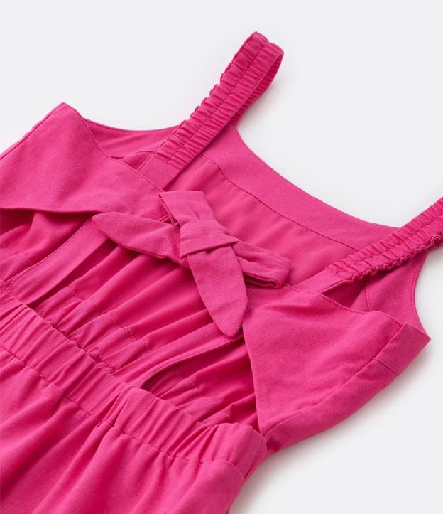 Vestido Infantil en Viscosa con Volados y Lazo - Talle 5 a 14 años 6