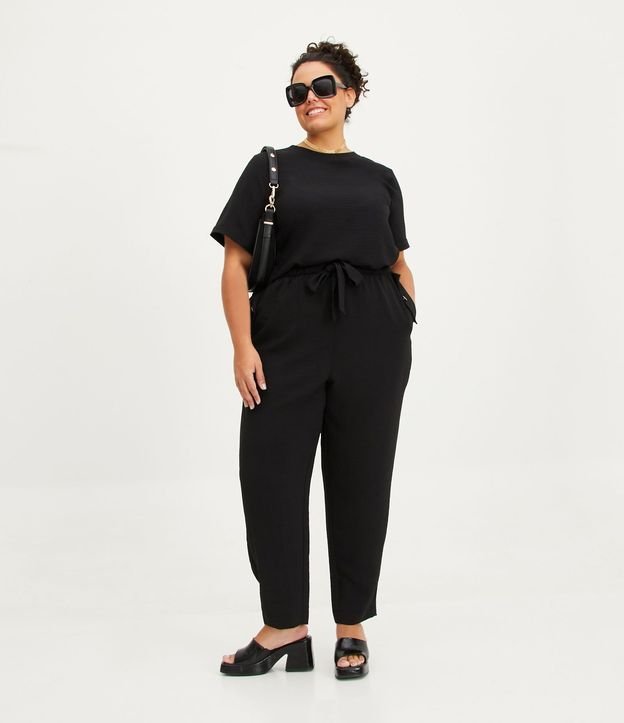 Blusa Manga Corta Texturizada con Detalle en el Cuello Curve & Plus Size 2