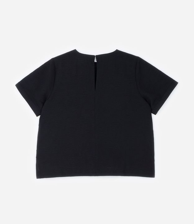 Blusa Manga Corta Texturizada con Detalle en el Cuello Curve & Plus Size 5