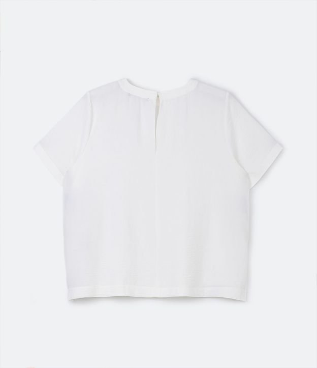 Blusa Manga Corta Texturizada con Detalle en el Cuello Curve & Plus Size 6