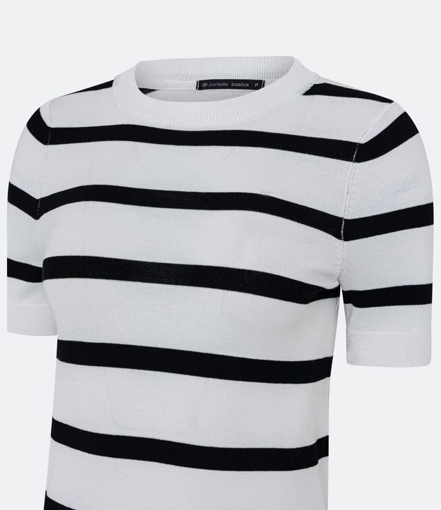 Blusa de Punto con Estampa a Rayas 8