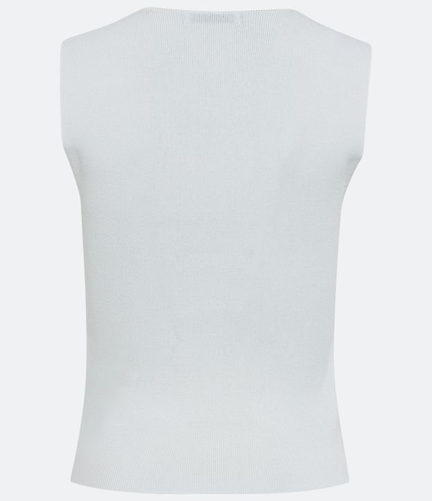 Blusa Cropped en Punto con Escote Cuadrado 9