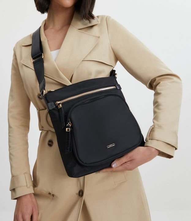 Bolso Postman con Correa de Gross y Bolsillos Delanteros