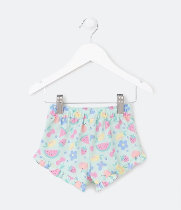 Short con Cordón y Estampa de Frutas y Flores - Talle 03 a 18 Meses 2