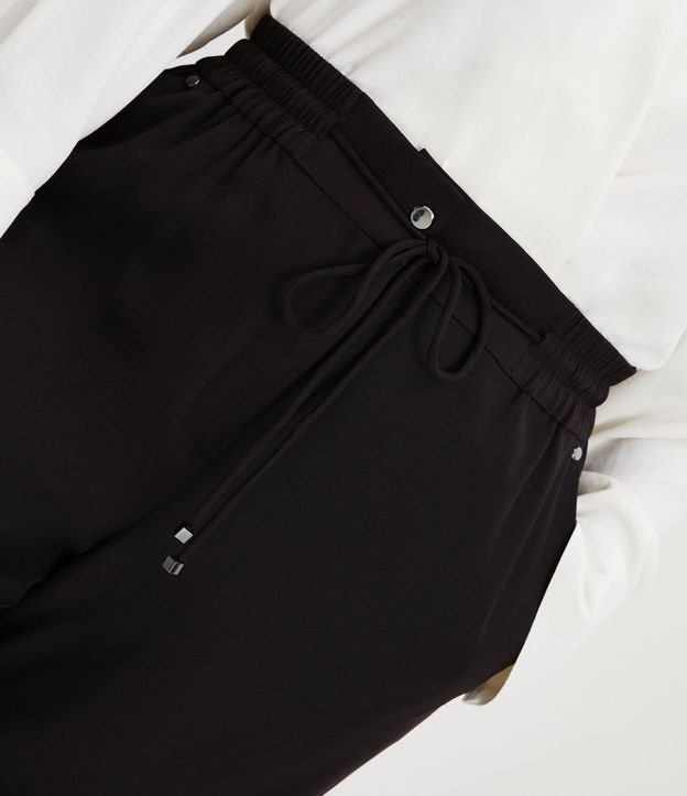 Pantalón Fluido con Cintura Elástica y Lazo Curve & Plus Size 4
