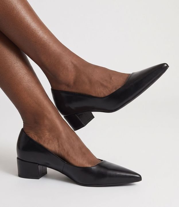 Zapato Scarpin Básico con Tacón Bloque 1